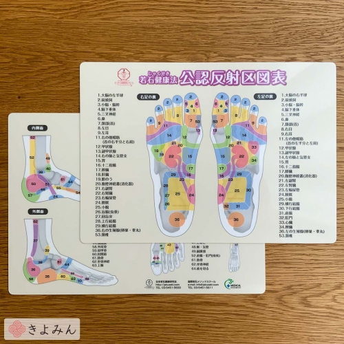 若石健康法 公認反射区図表